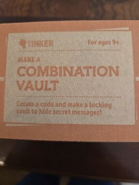 NEW: Kiwico - Tinker Crate - Make A Combination Vault - Free Shipping